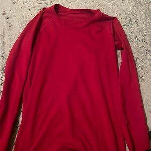 size 6 Lululemon Swifty Tech Long sleeve Red